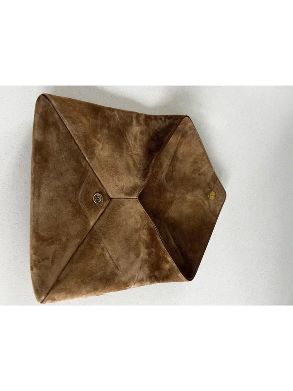 Saint Laurent Cassandre Large Envelope Pouch in Suede - Picture 10 of 15